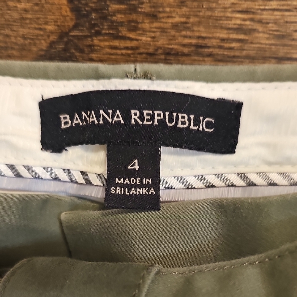 Banana Republic Avery Pant Olive Green Size 4 - Picture 2 of 13